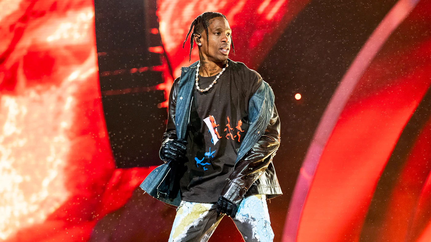 Foto de Travis Scott, Astroworld Festival de noviembre 2021.